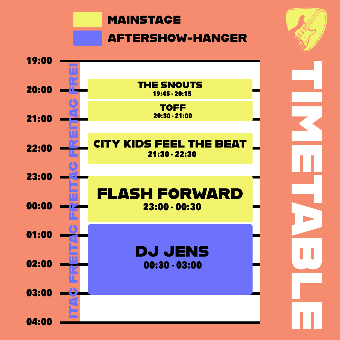 Timetable 29. Altheimer Open-Air 2025